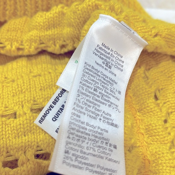 J.Crew NWT crochet ruffle fitted sweater tank size large - Picture 5 of 5